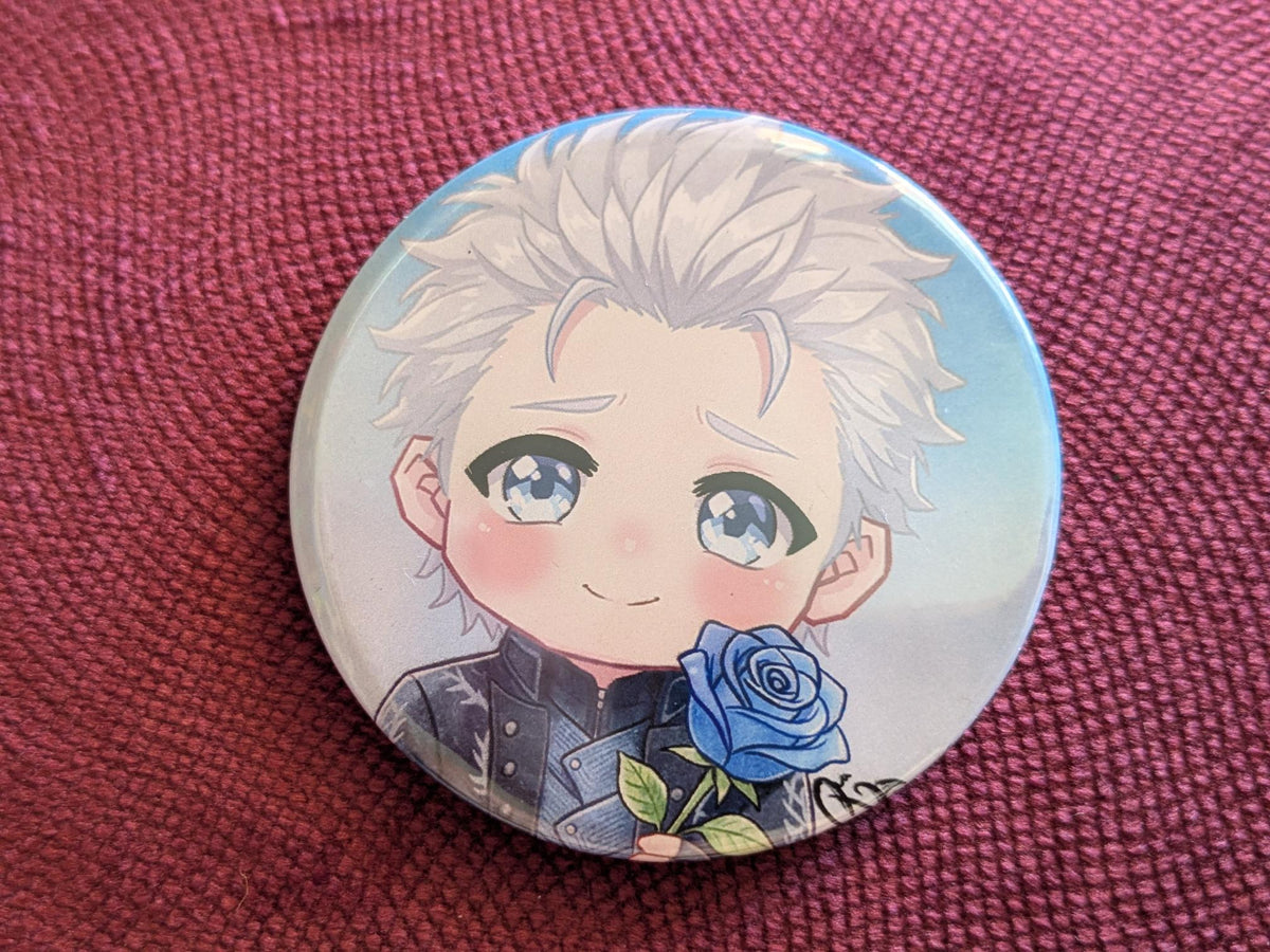 Vergil Chibi (Frozen Rose) - Metal Badge 58mm