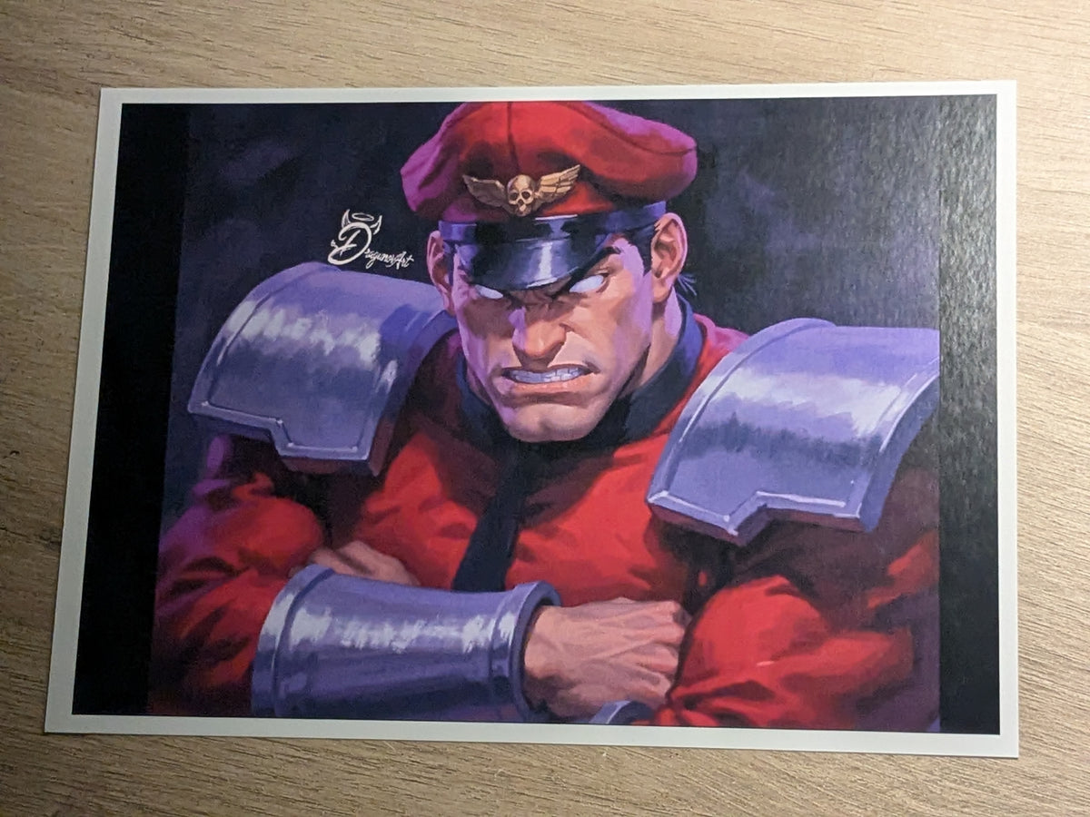 M.Bison (portrait) - Print | Street Fighter