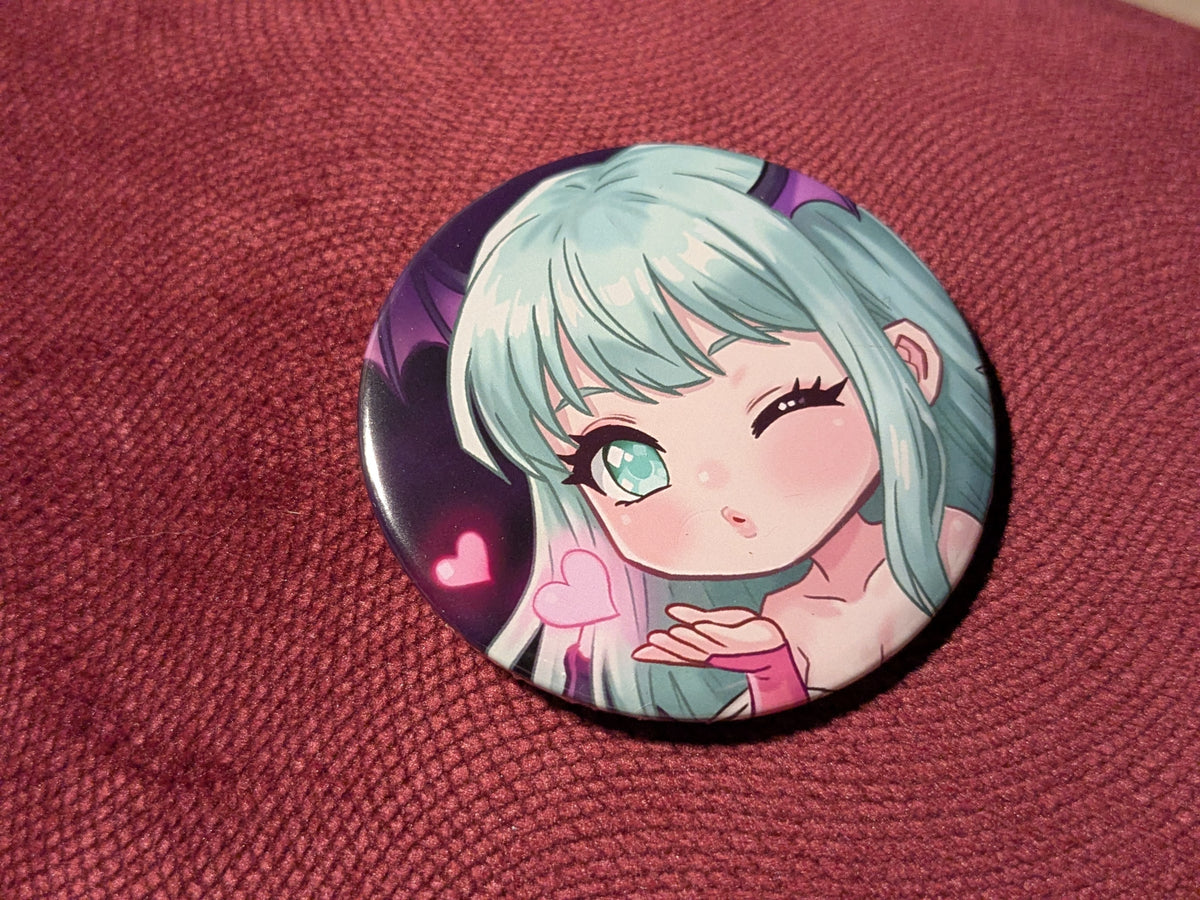 Chibi Morrigan Aensland - Darkstalkers - Metal Badge 58mm