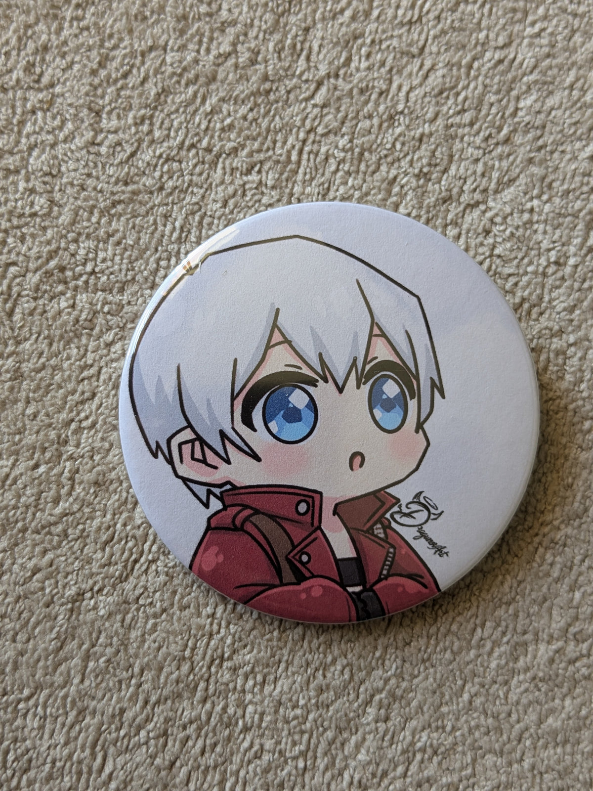Dante Chibi (Chubby) - Devil May Cry - Metal Badge 58mm