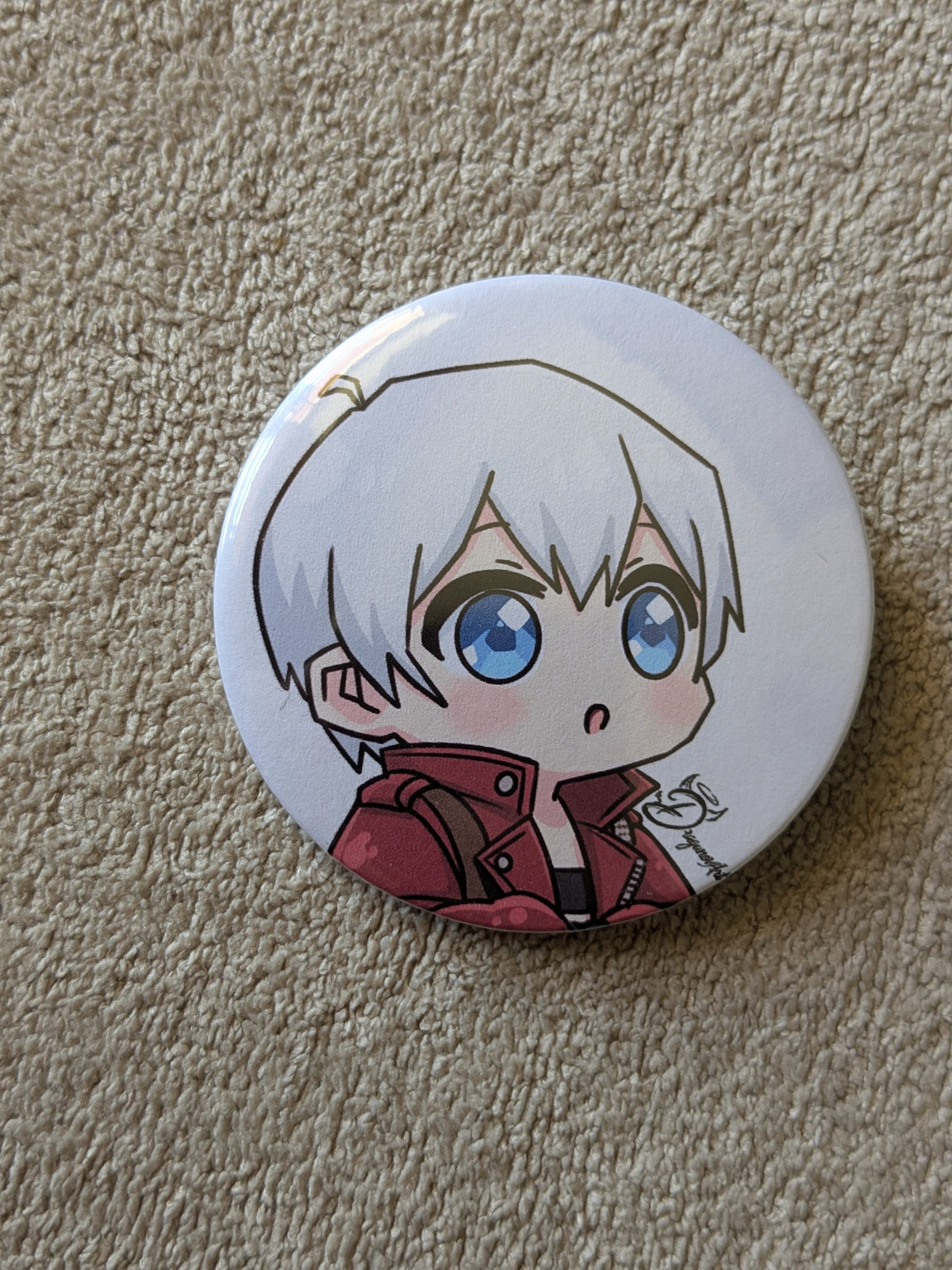 Dante Chibi (Chubby) - Devil May Cry - Metal Badge 58mm