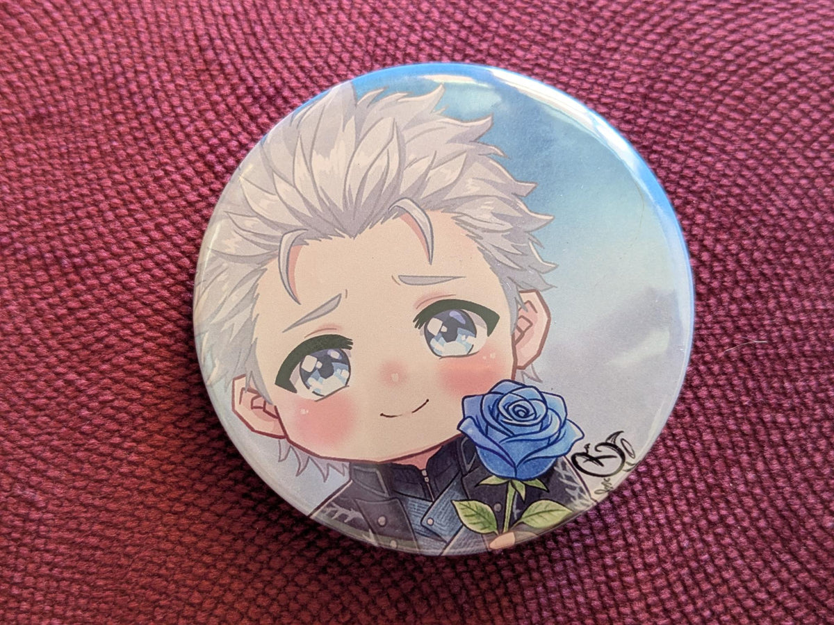 Vergil Chibi (Frozen Rose) - Metal Badge 58mm