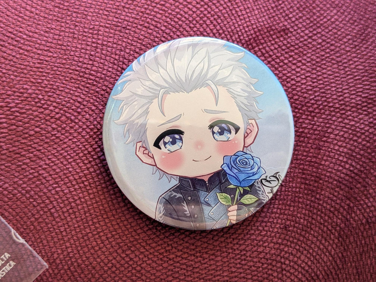 Vergil Chibi (Frozen Rose) - Metal Badge 58mm