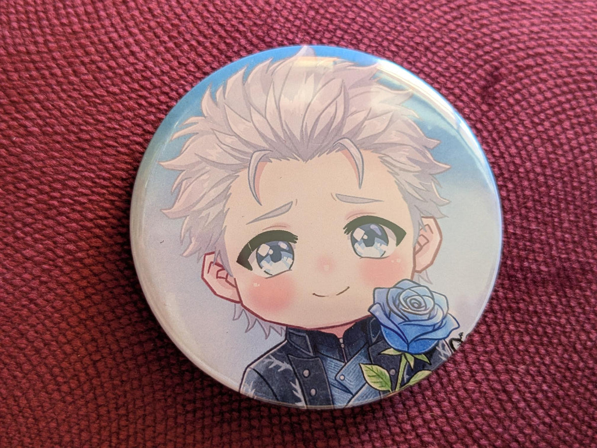 Vergil Chibi (Frozen Rose) - Metal Badge 58mm