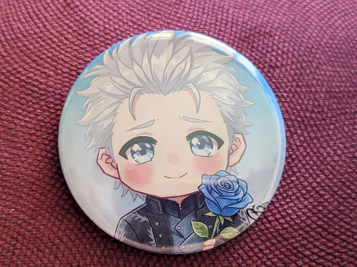 Vergil Chibi (Frozen Rose) - Metal Badge 58mm