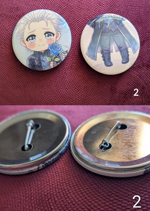 Badge Chibi Vergil Frozen Rose (Flaws) - Devil May Cry | DragunovArt