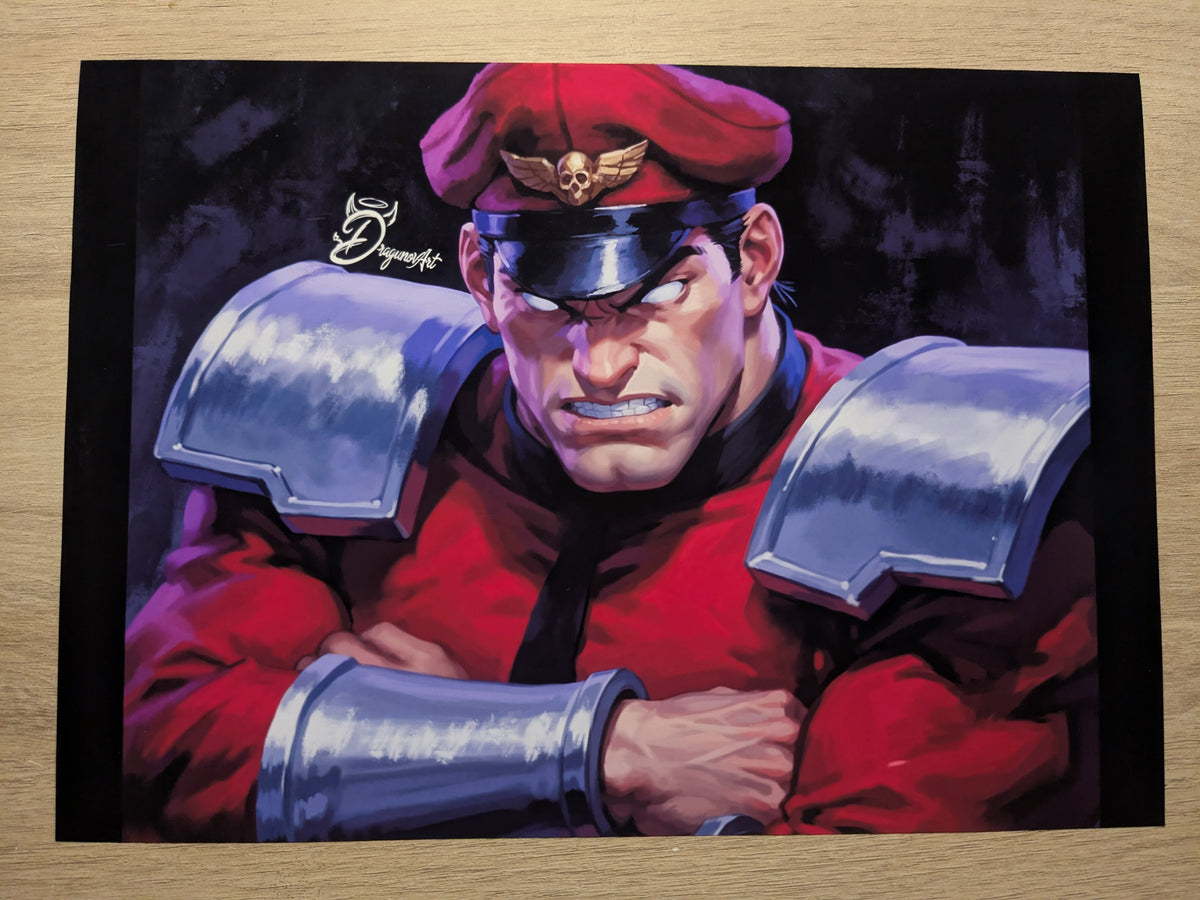 M.Bison (portrait) - Print | Street Fighter