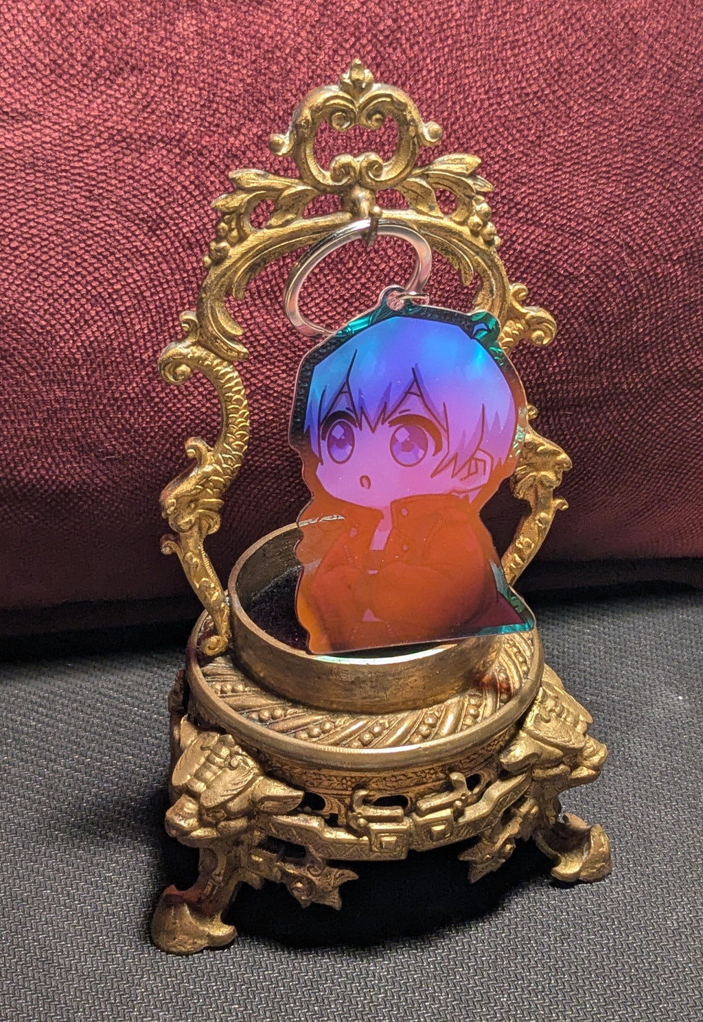 Chubby Dante Chibi - Devil May Cry - Holographic Acrylic Keychain