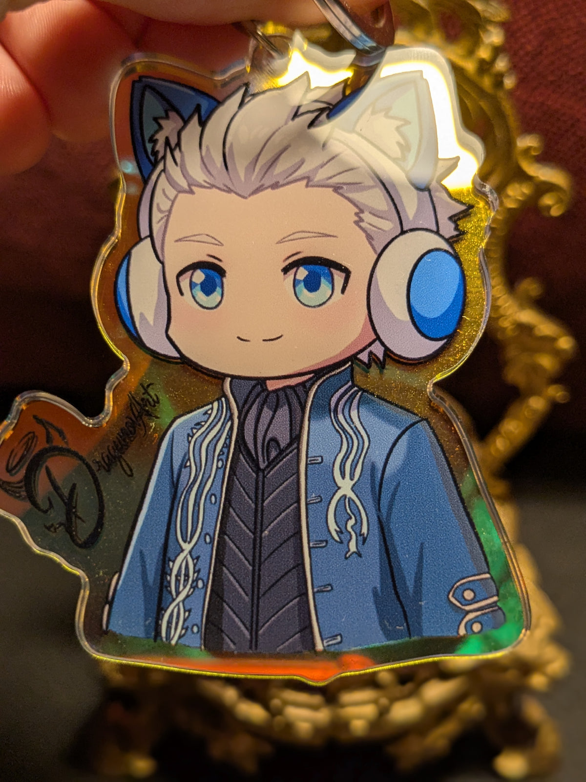 Vergil Chibi - Devil May Cry - Holographic Acrylic Keychain