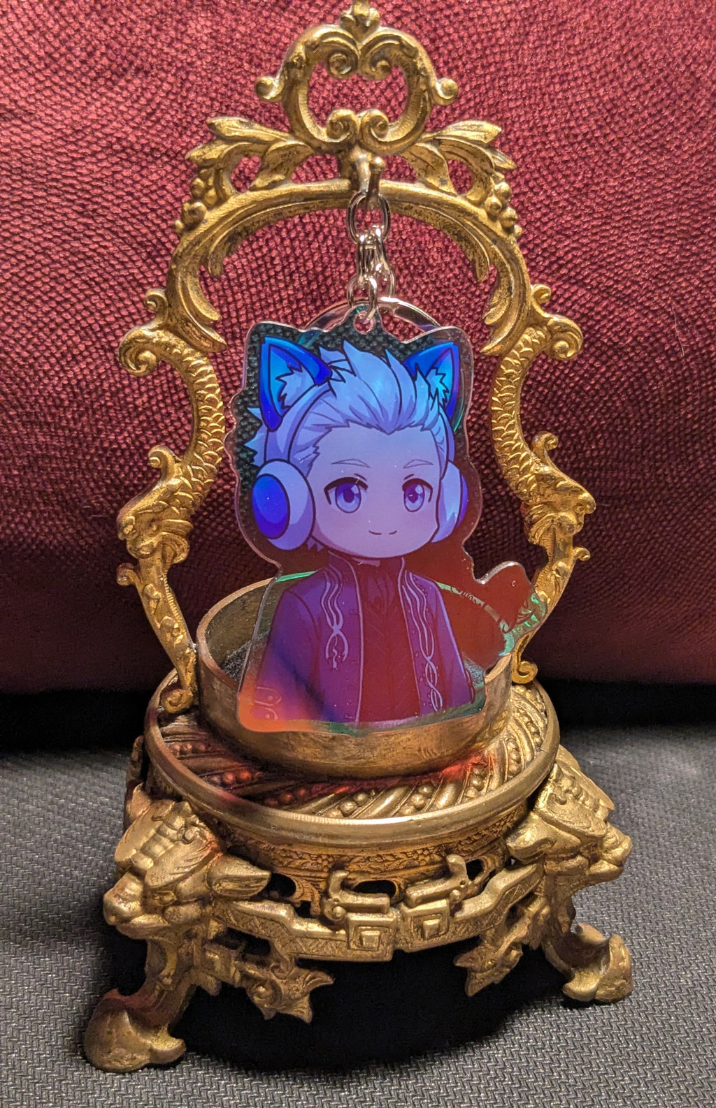 Vergil Chibi - Devil May Cry - Holographic Acrylic Keychain