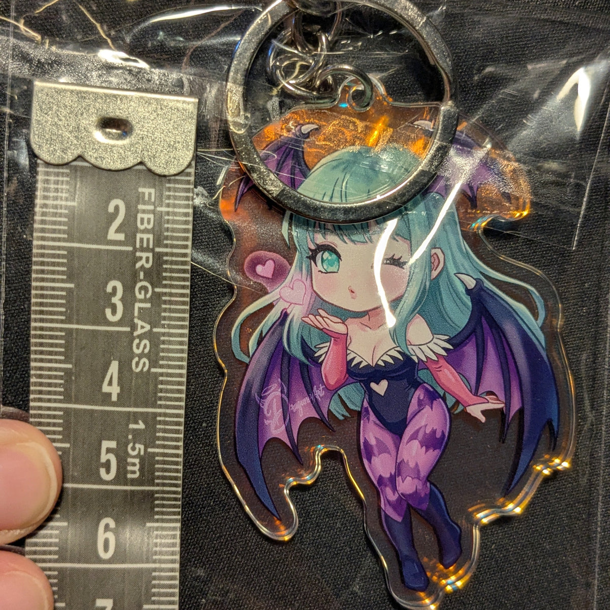 Morrigan Aensland Chibi - Darkstalkers - Holographic Acrylic Keychain
